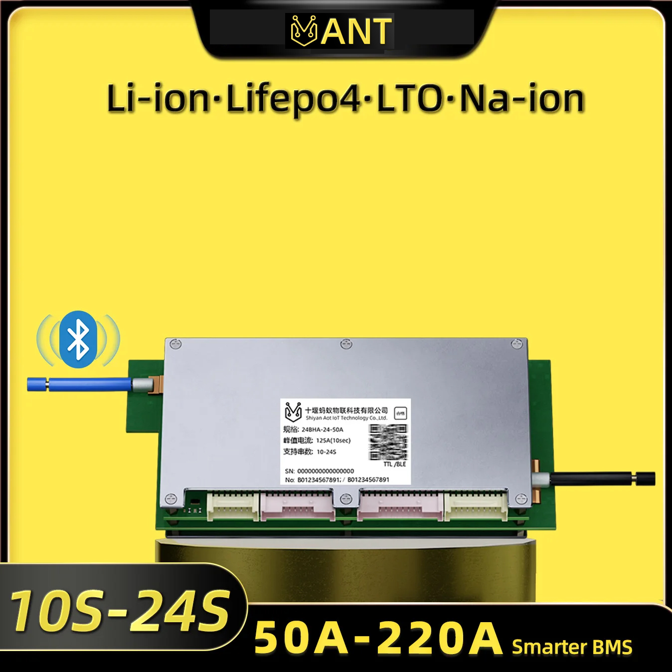 Smart Bms 24S 200A Bluetooth Lifepo4 - Placa de Proteção de Bateria de