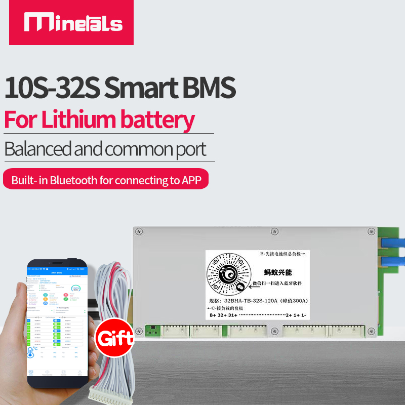 Smart Bms 24S 200A Bluetooth Lifepo4 - ANT Smart BMS com software de