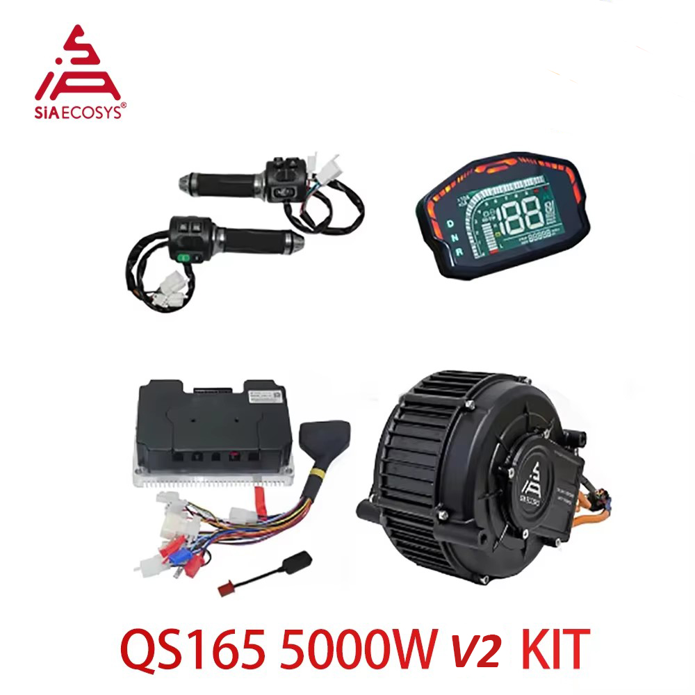 Mid Drive Motor Kit 72V 5000W - QS165 V2 5000W 72V Kit de