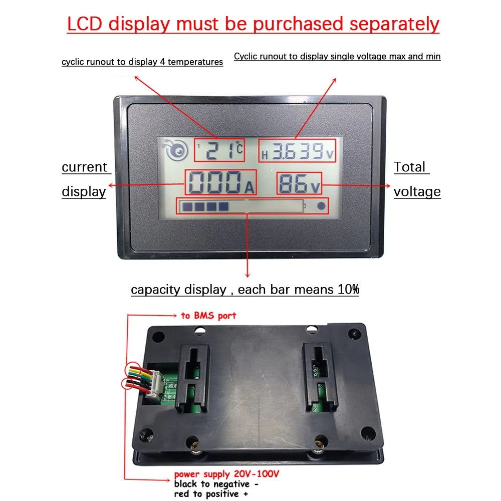 BMS Bluetooth Inteligente 10S  - Smart Bms 24S 200A Bluetooth Lifepo4 avaliação e preço