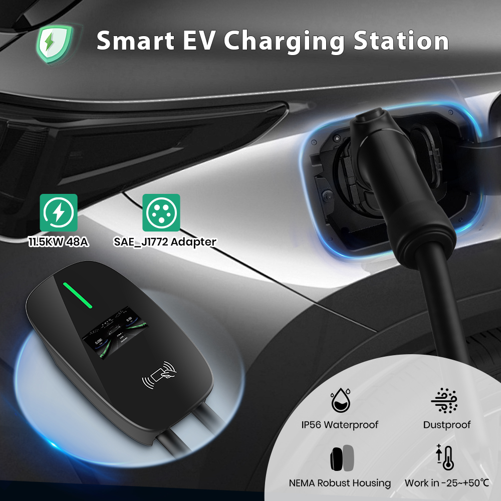 Carregador EV Junsun Nível 2 4 - J1772 Evse 32A Level 2 Charger avaliação e preço
