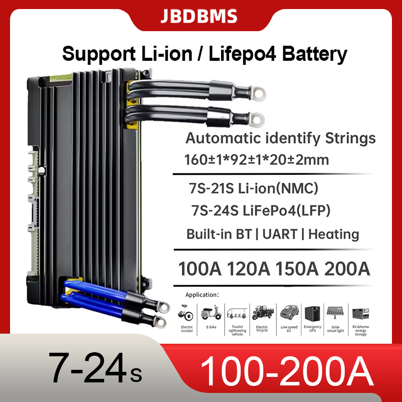 Sistema de Gerenciamento de Ba - Smart Bms 24S 200A Bluetooth Lifepo4 avaliação e preço
