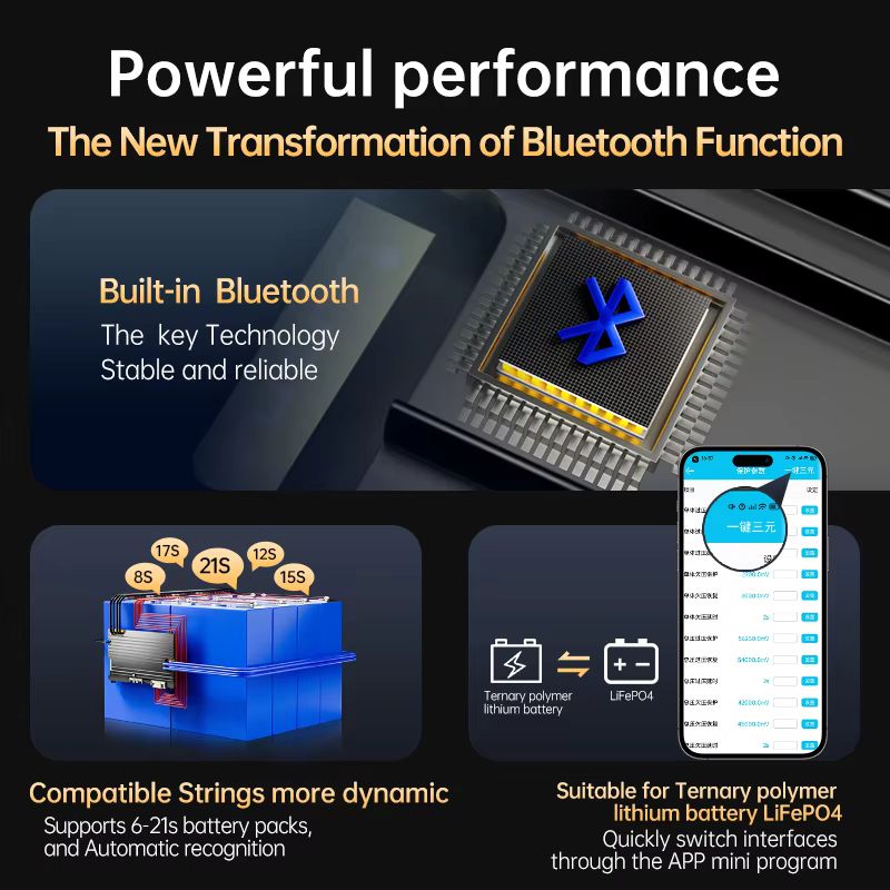 Sistema de Gerenciamento de Ba - Smart Bms 24S 200A Bluetooth Lifepo4 avaliação e preço