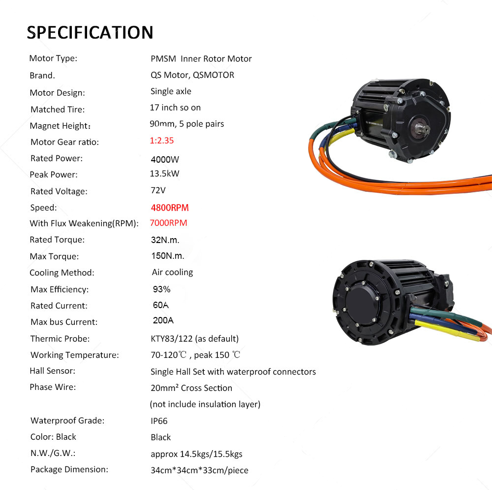 Motor de Tração Central QS 90H - Fardriver Nd72850 Controller avaliação e preço